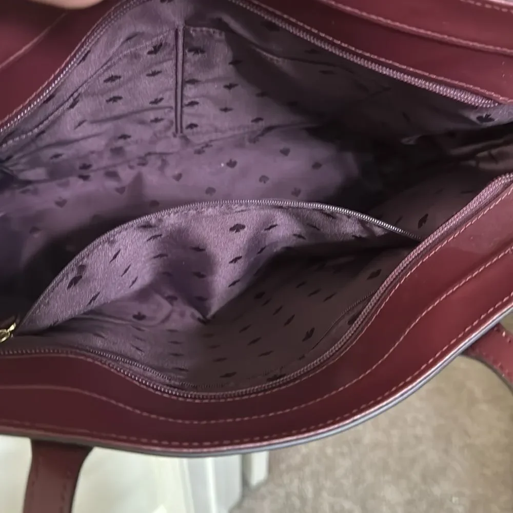 Kate Spade Purple/Maroon Medium sized tote.